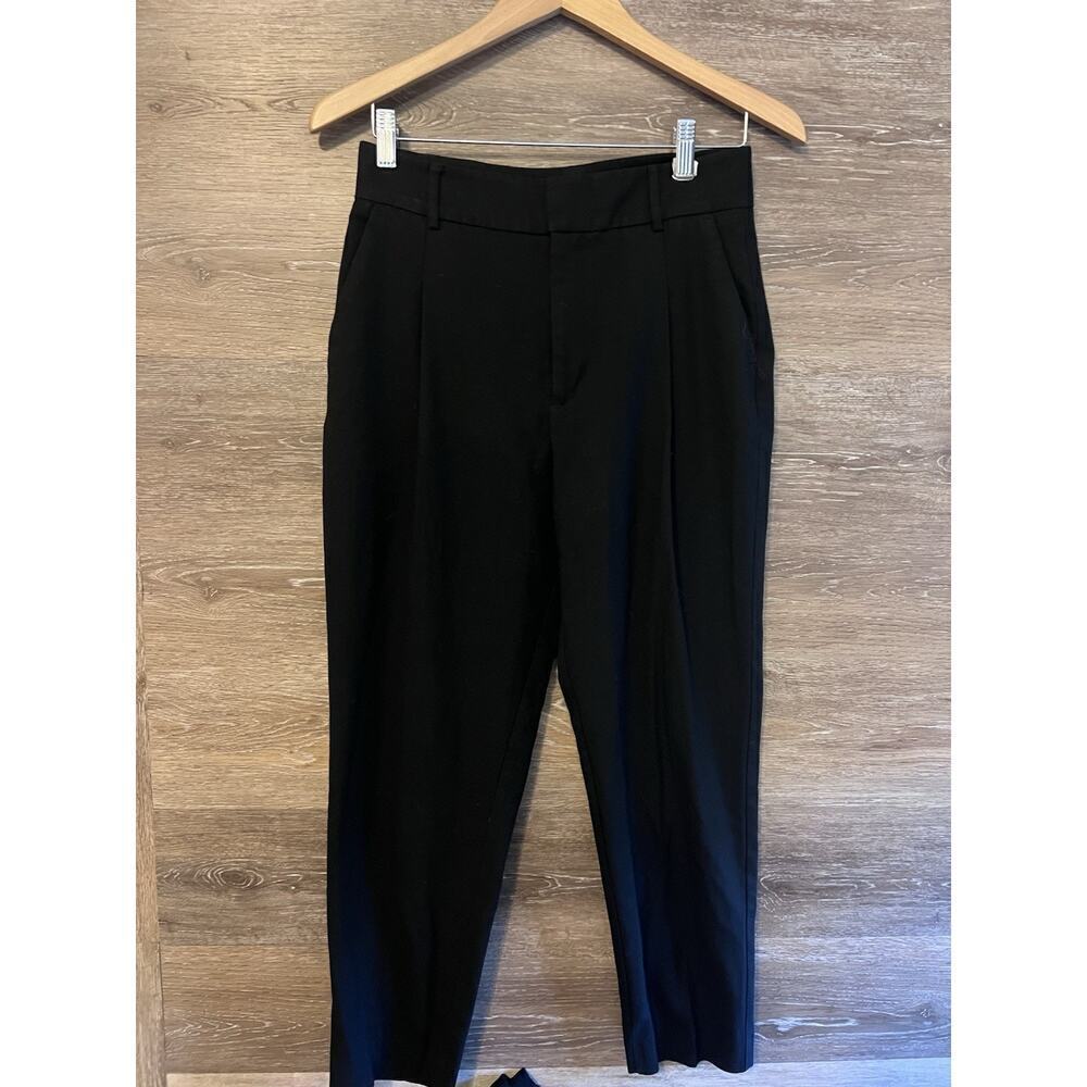 Anine Bing Joelle Trouser Pants Women Size Small Black Pockets Career Office